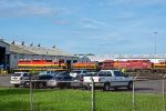 KCS 652 and other units sit outside the Shreveport Shops 